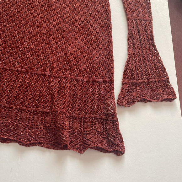 💚3/$15💚 ATMOSPHERE | Size Small | crochet knit sparkle dress - Picture 4 of 7